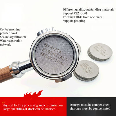 Ecrã de filtro de café de aço inoxidável de 58 mm Garrafa para filtro de café e chá