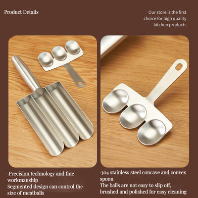 Conjunto rápido e fácil de bola de peixe de bambu com utensílios antiaderentes em cores personalizadas