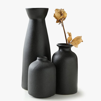 Decoração de casa moderna e elegante Vaso feito à mão Conjunto de 3 para sala de estar e entrada interior