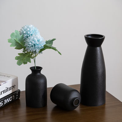 Decoração de casa moderna e elegante Vaso feito à mão Conjunto de 3 para sala de estar e entrada interior