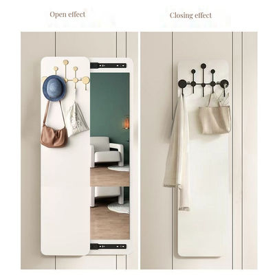 Estilo de design de parede contemporâneo DIY Hanging Hook Rack com tabuleiro para armazenamento de madeira