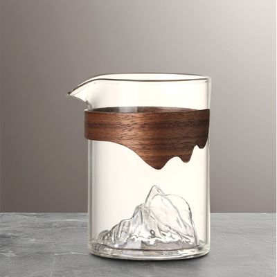 Estilo de Design Clássico 240ml Copo de Chá de Vidro Transparente para Água e Leite Sustentável