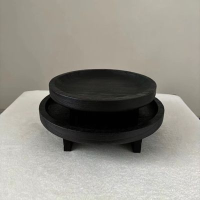 Tabela de tamanho personalizado Formulário de bolo de panificação de madeira natural Esfregaço para pratos culinários quentes Panas
