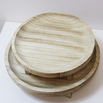 Exibição de madeira Tabuleiro para pratos de panificação Vitrine de utensílios de cozinha Eco-friendly Personalizável