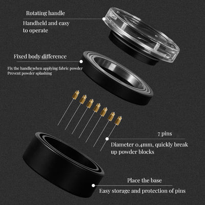 7 agulhas pretas 0,4 mm WDT ferramenta distribuidora de café Espresso ferramenta distribuidora de agulhas de chá e café WDT