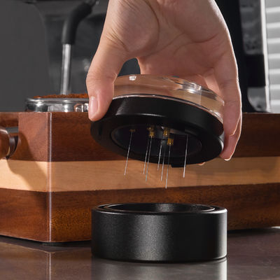 7 agulhas pretas 0,4 mm WDT ferramenta distribuidora de café Espresso ferramenta distribuidora de agulhas de chá e café WDT