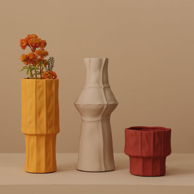 Vaso cerâmico de forma especial em vidro em design moderno e elegante para casamentos e casa