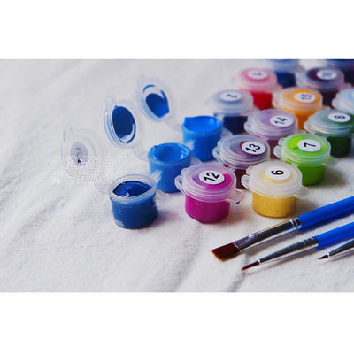 DIY Arte pintada a mão com óleo Kit de retratos de tela Paisagem em estilo clássico para decoração residencial