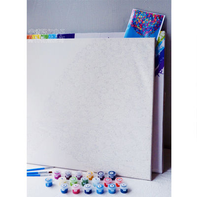 DIY Arte pintada a mão com óleo Kit de retratos de tela Paisagem em estilo clássico para decoração residencial