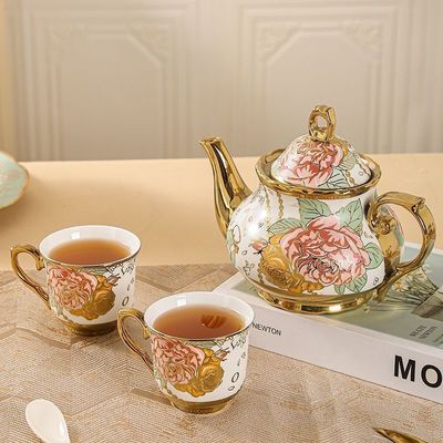 Equipamento de café Conjunto de taças de cerâmica de 13 peças para casa sustentável e conto de fadas inglês