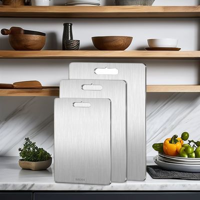 Tabela de corte de base de bambu transparente acrílica para utensílios de cozinha