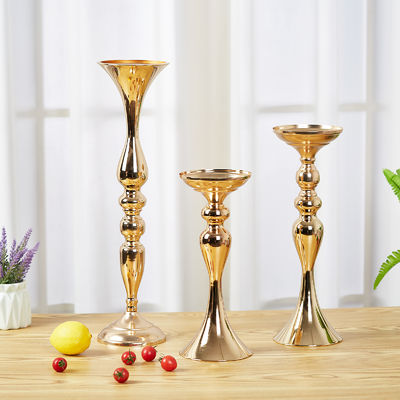 Elegante metal de ouro porta-velas de sereias para decorações de mesa de casamento banquetes domésticos