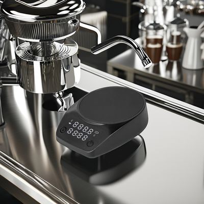 Mixer de espuma de café e leite tipo-C Escala de expresso com temporizador digital ABS Shell