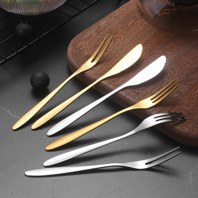Conjunto de equipamentos de aço inoxidável de design vintage para hotel restaurante espelho talheres polidos