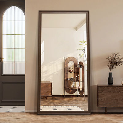 Decoração de quarto e sala de estar Espelho LED de vidro com interruptor de toque 5mm comprimento total