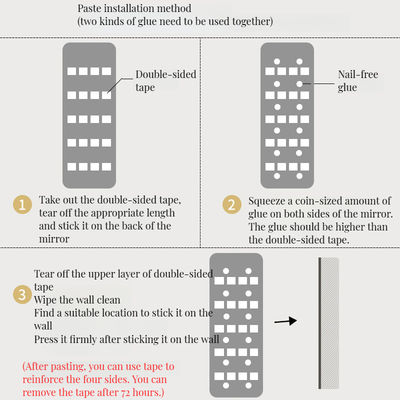 Espelho de vestimenta de corpo inteiro com design moderno e cor personalizada