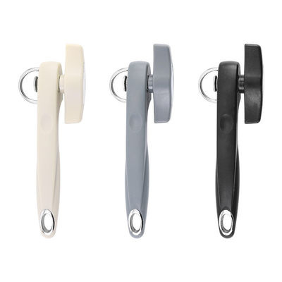 Abridores de lata de aço inoxidável resistentes e sem esforço com design de botão de virar e logotipo personalizável