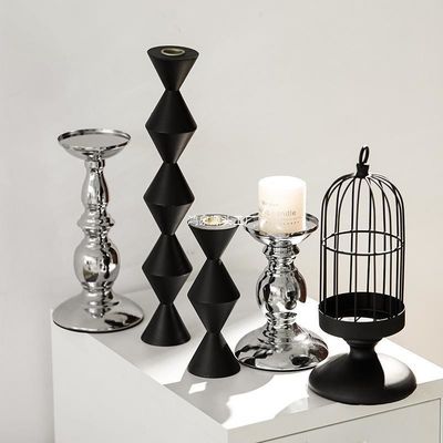 Home Decorativo Pilar Bastão Coluna Votive Lanternas e Jarras de Velas para o estilo moderno