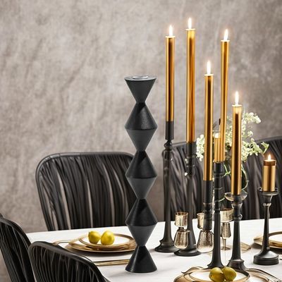 Dia dos Namorados Ocasião Candeeira de ferro de abóbora de metal para decoração de luxo europeia