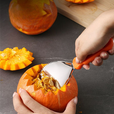 Kit de escultura de abóbora de 10 peças de Halloween Ferramentas de mão metálicas duráveis para escultura de vegetais