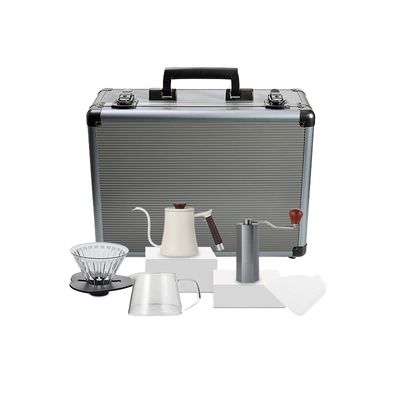 600ml Capacidade Copo de Café de Porcelana Cerâmica Set Kit de Seis Peças com Escala de Filtro