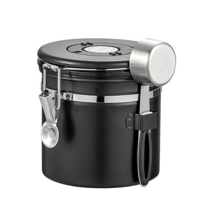Container de armazenamento de grãos de café de aço inoxidável multifuncional com logotipo personalizado 1500ml