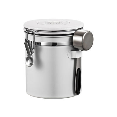 Container de armazenamento de grãos de café de aço inoxidável multifuncional com logotipo personalizado 1500ml