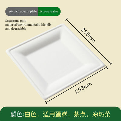 Placa de bagaço de cana de açúcar biodegradável e ecológico para embalagens de alimentos