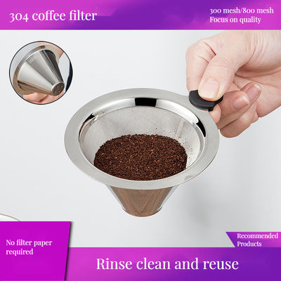 Filtro de gotejamento de café de aço inoxidável de design clássico para restaurantes e cervejas domésticas