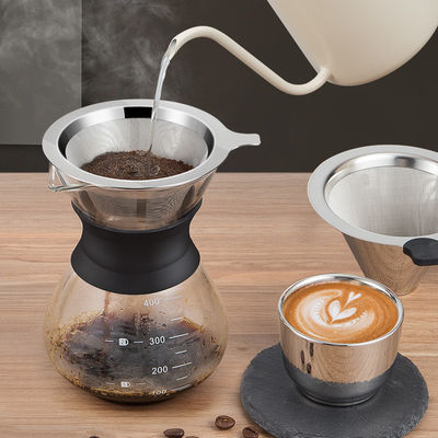 Filtro de gotejamento de café de aço inoxidável de design clássico para restaurantes e cervejas domésticas