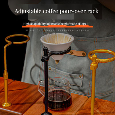 Materiais de qualidade alimentar da estação de gotejamento de café de madeira maciça para máquina de café
