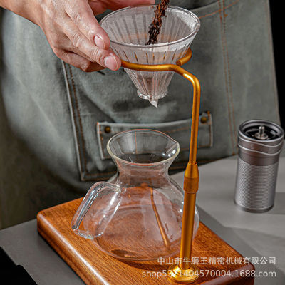 Materiais de qualidade alimentar da estação de gotejamento de café de madeira maciça para máquina de café