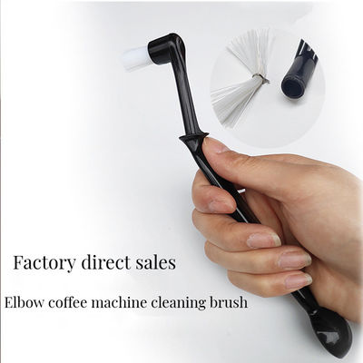 Kit de escova de limpeza de moedor de madeira com suporte de escova de espresso