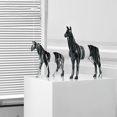 Knick-Knacks de resina nórdica irregular para decoração doméstica e ornamentos de mesa chiques