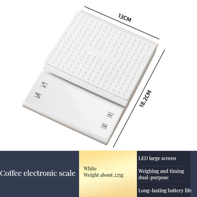 Dispositivo de medição de peso digital ABS para cozinha 3kg/0,1g Timer de balança de café