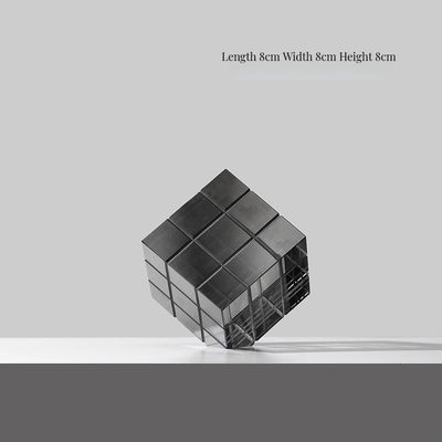Art Déco Rubik's Cube Glass Craft Um pacote elegante de uma única peça para decoração doméstica