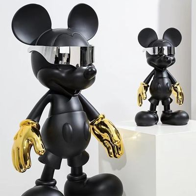 Ornamentações de cerâmica contemporâneas do Cyberpunk Mickey Mouse para sala de estar e chão do alpendre