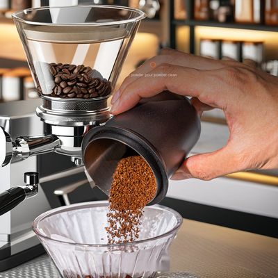 Design funcional Copo de dosagem de café de aço inoxidável para distribuição de pó sem mãos