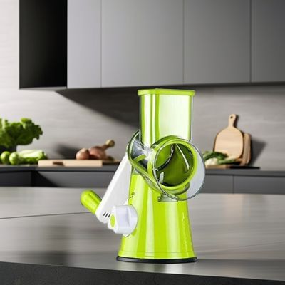 Cortador de vegetais de tambor rotativo multifuncional Cortador vertical para ferramentas de frutas e vegetais