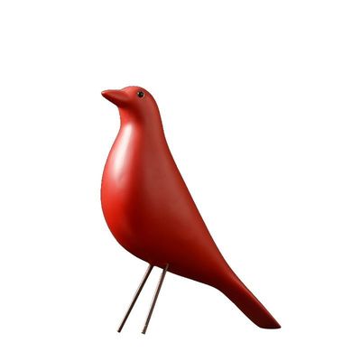 Ornamentos de pássaros de resina de cores personalizadas para estilo Art Deco
