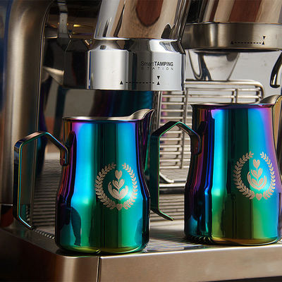 Desenho especial 350ml/500ml Espresso de aço inoxidável Jarro de leite para moagem de café e chá