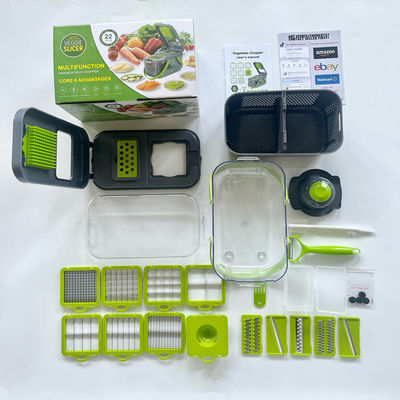 Cortador de vegetais de aço inoxidável multifuncional para cortar e triturar vegetais domésticos