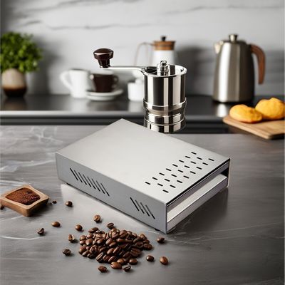 Ferramentas de café e chá tipo gaveta espessada recipiente de café de aço inoxidável com bastão