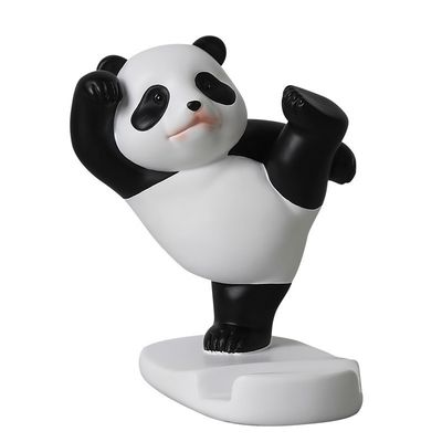 Smartphones and Tablets Desk Wall Mount Dimensões personalizadas Cute Panda Bamboo Phone Stand
