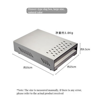 Caixa de cafetaria de aço inoxidável de estilo clássico de luxo para café e chá