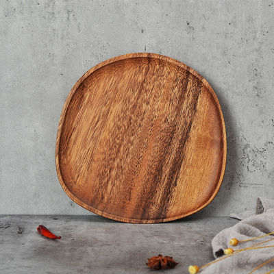 Utensílios de placas de madeira maciça bandejas de serviço ecológicas para uma experiência culinária superior