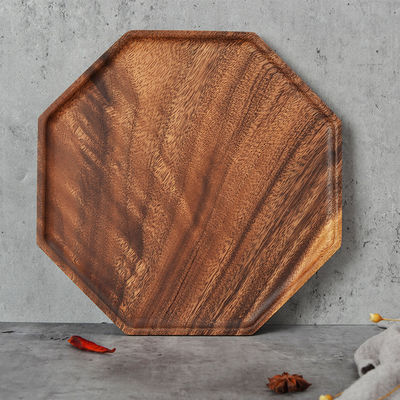 Utensílios de placas de madeira maciça bandejas de serviço ecológicas para uma experiência culinária superior