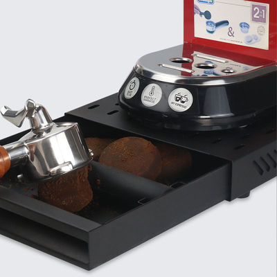 Caixa de batida de aço inoxidável recipiente de tipo gaveta espessada para café espresso em casa