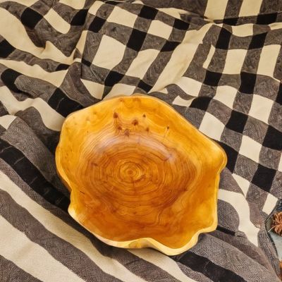 Taças rústicas de madeira artesanal para chaves Nozes de frutas doces utensílios em casa de fazenda sustentável