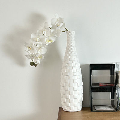 Modernos vasos de casca branca Capiz para decoração elegante do lar inspirados na Mãe da Pérola